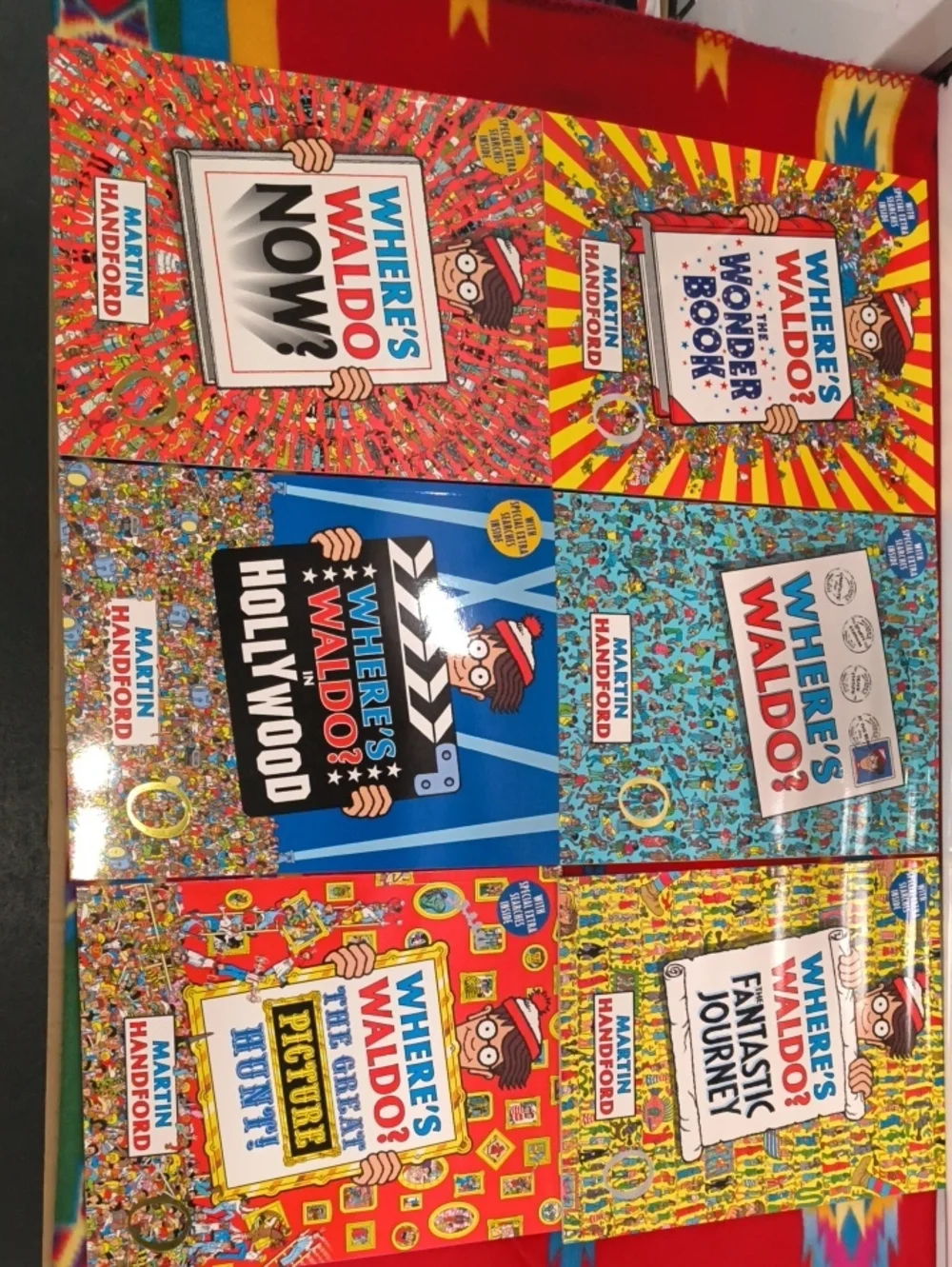 Where's Waldo? Martin Handford Paperback Book Lot of 6 w/Puzzles